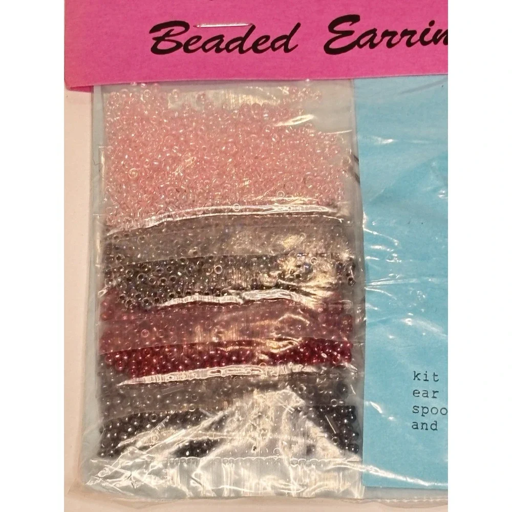 Vintage Earring Making Kits Creative Castle Bead-pourri Beaded Sealed Lot Of  3